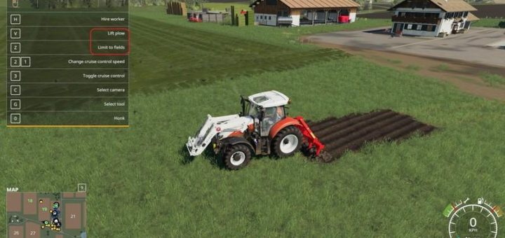 Мод плуг Kuhn DC401 with plow function v1.0 FS19