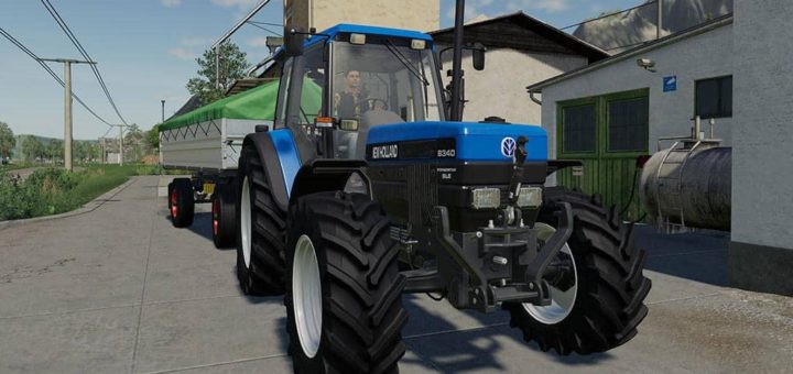 Мод трактор New Holland 8340 v1.0.0.0 Farming Simulator 19