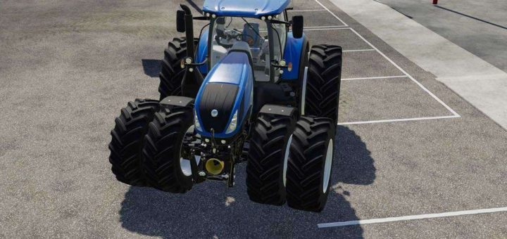 Мод трактор New Holland T7 Series with Michelin Double Wheels FS19