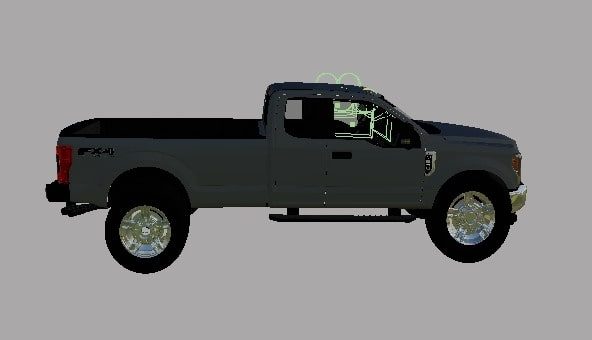 Мод авто Ford F250 LONG TİRES & AXLE 1200HP FS19