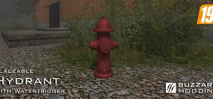 Мод HYDRANT WITH WATERTRIGGER V1.0 Farming Simulator 19
