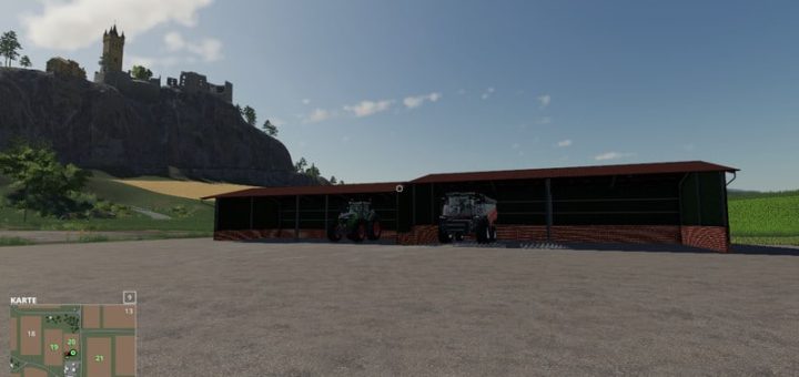 Мод ПАК навесы Halls Pack V 1.0 Farming Simulator 19