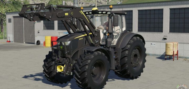 Мод трактор John Deere 6R Black Edition 1.0.0.2 Farming Simulator 2019