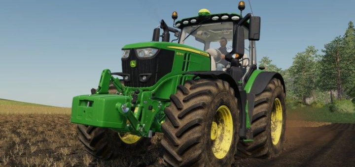 Мод трактор John Deere 6R v1.0.0.0 Farming Simulator 2019