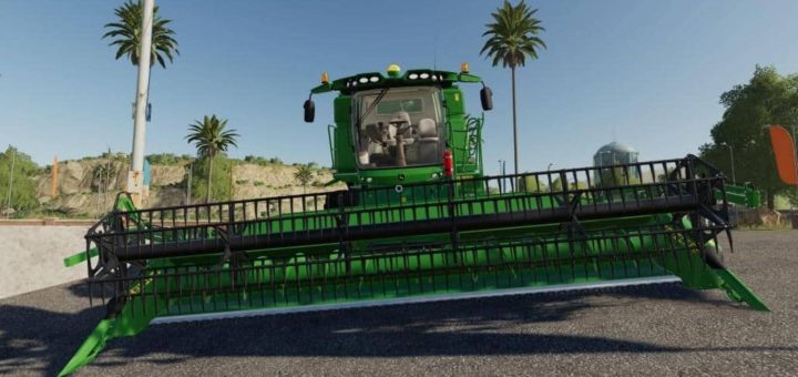Мод комбайн John Deere T560 auto contour v1.0 Farming Simulator 19