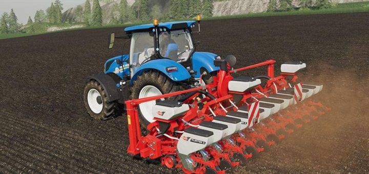 Мод сеялка Kuhn Planter 3R 12 Rows v1.0.0.0 Farming Simulator 2019