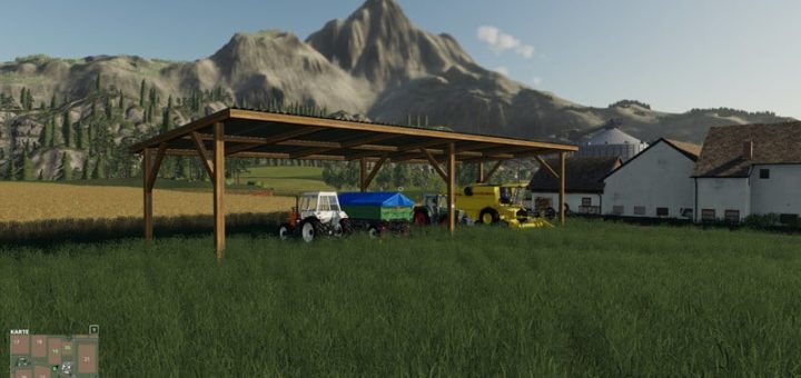Мод навес large shelter V 1.0.0.1 Farming Simulator 19
