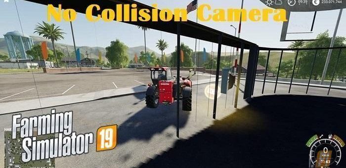 Мод скрипт NO COLLISION CAMERA V1.0 Farming Simulator 19