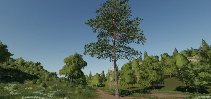 Мод сосна Pine can be placed V 1.0.0.0 Farming Simualtor 19