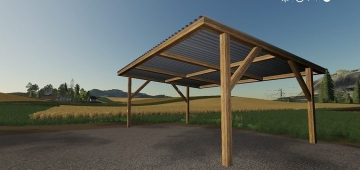 Мод навес Placeable Small Shelter Farming Simulator 2019