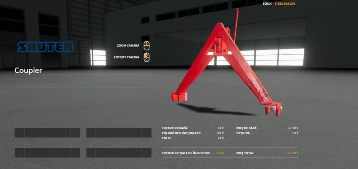 Мод SAUTER FAST COUPLER V1.0 FS19