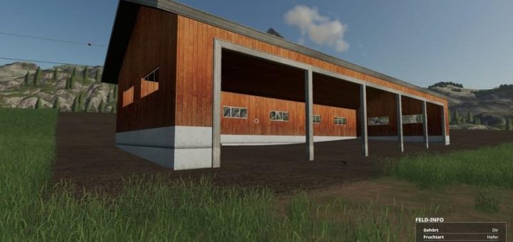 Мод навес Shelter Placeable v1.0.0.0 Farming Simulator 2019