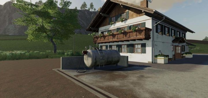 Мод заправка Tank Station v1.0.0.0 Farming Simulator 19