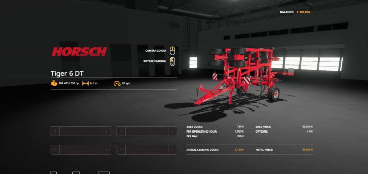 Мод культиватор Tiger 6DT v1.0.0.0 Farming Simualtor 2019