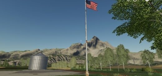 Мод флаг Placeable Amerikanische Flagge Farming Simulator 2019