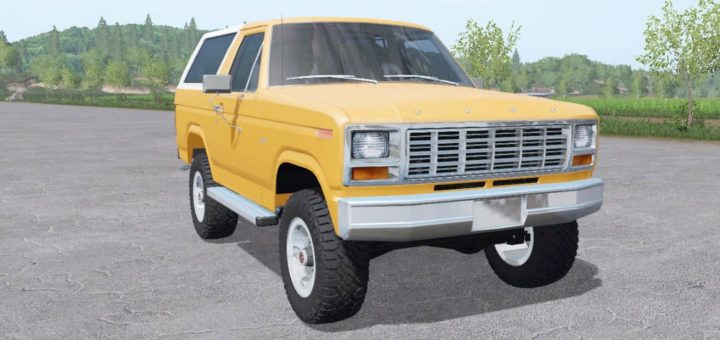 Мод авто FORD BRONCO XLT (U150) 1981 V1.3 Farming Simulator 17