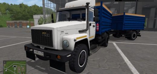 Мод грузовик ГАЗ-35071 и ПРИЦЕП САЗ-83173 V1.1.0.0 Фермер Симулятор 2017