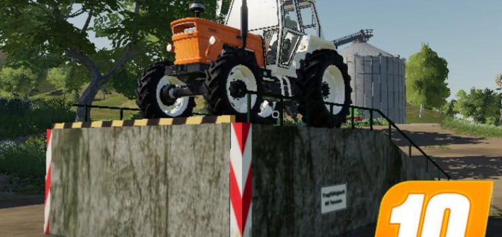 Мод рампа LARGE LOADING RAMP PLACEABLE V1.0 FS19