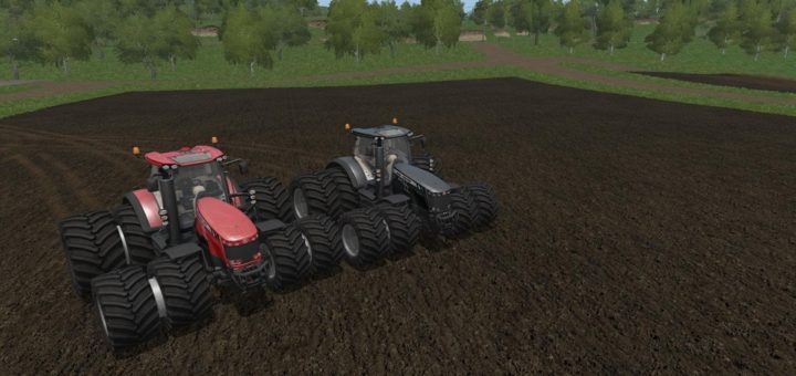 Мод трактор MASSEY FERGUSON 8700 RED AND BLACK V1.0 FS17