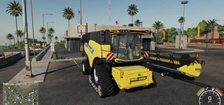 Мод комбайн NEW HOLLAND CR1090 V1.0 Farming Simulator 19