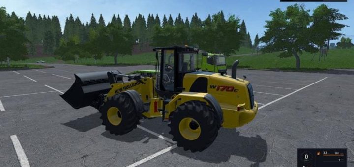 Мод погрузчик NEW HOLLAND RADLADER BY ALEX BLUE V1.4.0.4 FS17