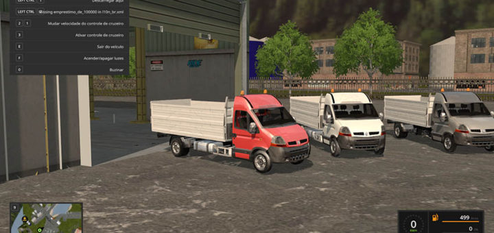 Мод грузовик RENAULT MASTER 2015 V1.0 Farming Simulator 2017