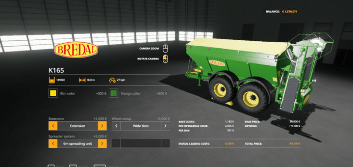 Мод Bredal 165 Farming Simulator 19
