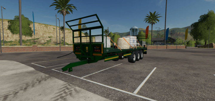 Мод прицеп Fliegl Bale Trailer Farming Simulator 19