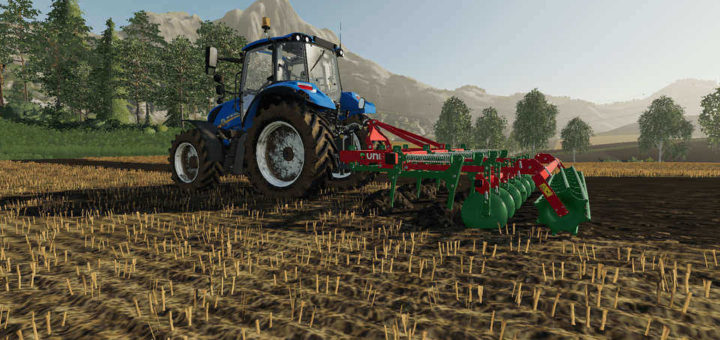 Мод культиватор Unia Kos Farming Simulator 19