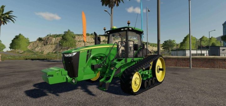 Мод трактор John Deere 8RT v1.0 Farming Simulator 2019