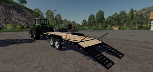 Мод трал SKIDSTEER TRAILER V1.1 Farming Simulator 19