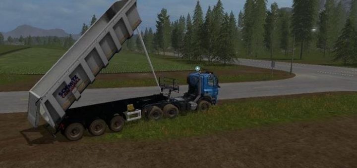 Мод прицеп SCHMITZ SKI HEAVY V1.0.1 Farming Simulator 17