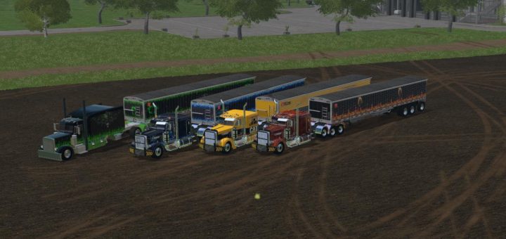 Мод ПАК TRUCKS & TIPPERS V 1.0 Farming Simulator 2017