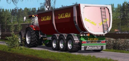 Мод прицеп ZACCARIA ZAM200 DP8SP V1.3.0.0 Farming Simulator 17