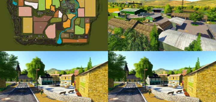 Мод карта BELGIQUE PROFONDE V1.0.0.0 Farming Simulator 19