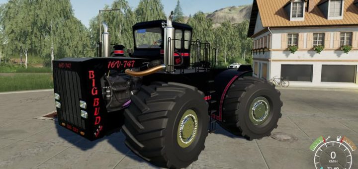 Мод трактор BIG BUD 747-450 BLACK BEAST V1.0.1.1 FS19