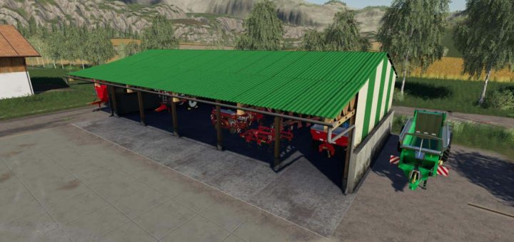 Мод ангар Batiment tole v1.0.0.0 Farming Simulator 2019