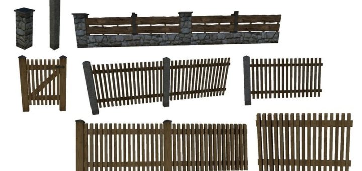 Мод FENCE PACK V1.0.0.0 Farming Simulator 2019