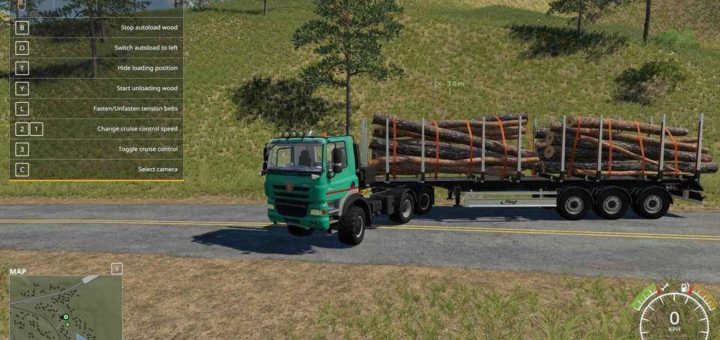 Мод FLIEGL TIMBER RUNNER WITH AUTOLOAD WOOD V1.0 FS19