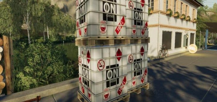 Мод канистра 1000L IBC Palet Tank v1.0 Farming Simulator 2019