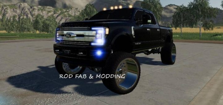 Мод авто 2018 Ford F350 King Ranch v1.0 Farming Simulator 19