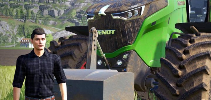 Мод противовес AGCO 2800KG Weight v1.0.0.0 Farming Simulator 19