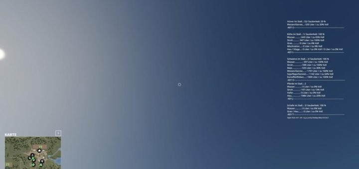 Мод Animals HUD – animals number, levels, cleanliness v0.0.0.1 FS19