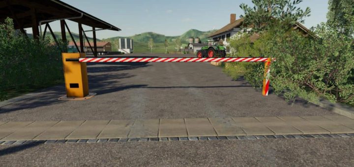 Мод Automatic barrier placeable v1.0 Farming Simulator 19