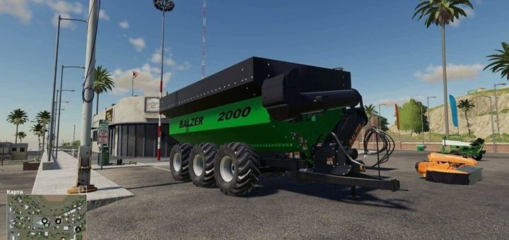 Мод прицеп BALZER 2000 GRAIN CART v1.0 Farming Simulator 2019