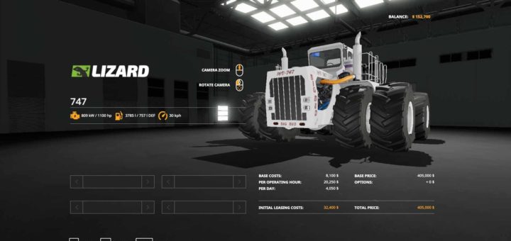 Мод трактор Big bud 747 (all Wheel steer) v1.0 Farming Simulator 19