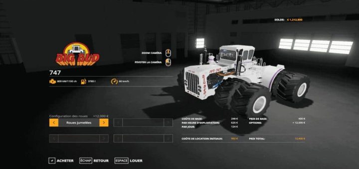 Мод трактор BigBud Power v1.0 Farming Simulator 19