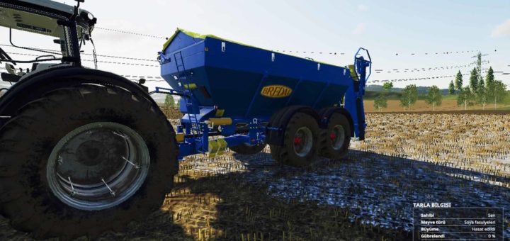 Мод разбрасыватель Bredal Crazy Spreader K165 v1.0 FS19