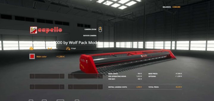 Мод жатка Capello Helianthus 12000 v1.0.0.0 Farming Simulator 19