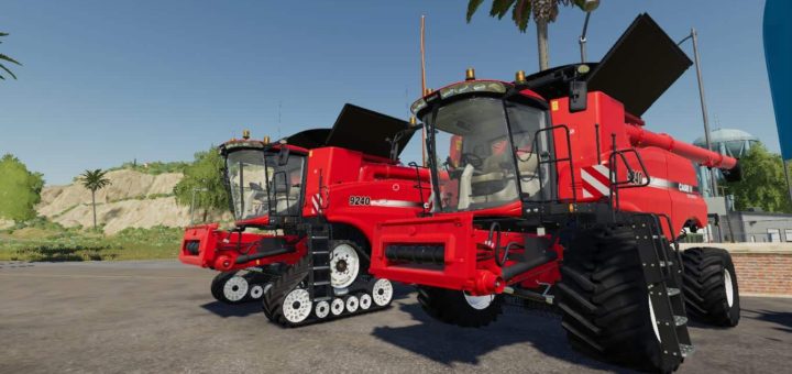Мод ПАК CASE IH AXIALFLOW 9240 SERIES + CUTTERS BY STEVIE FS19
